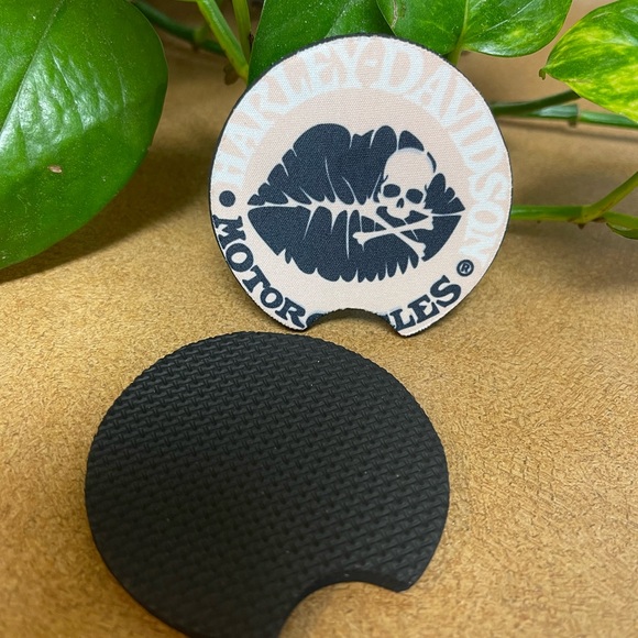 Car Coasters Harley motorcycle theme New set/2 - Picture 5 of 8